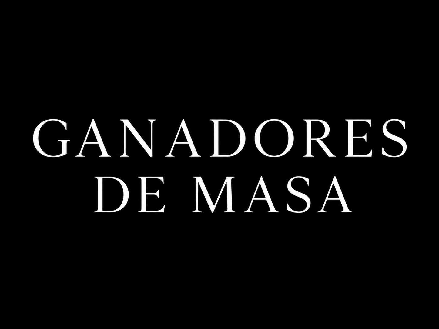 GANADORES DE MASA