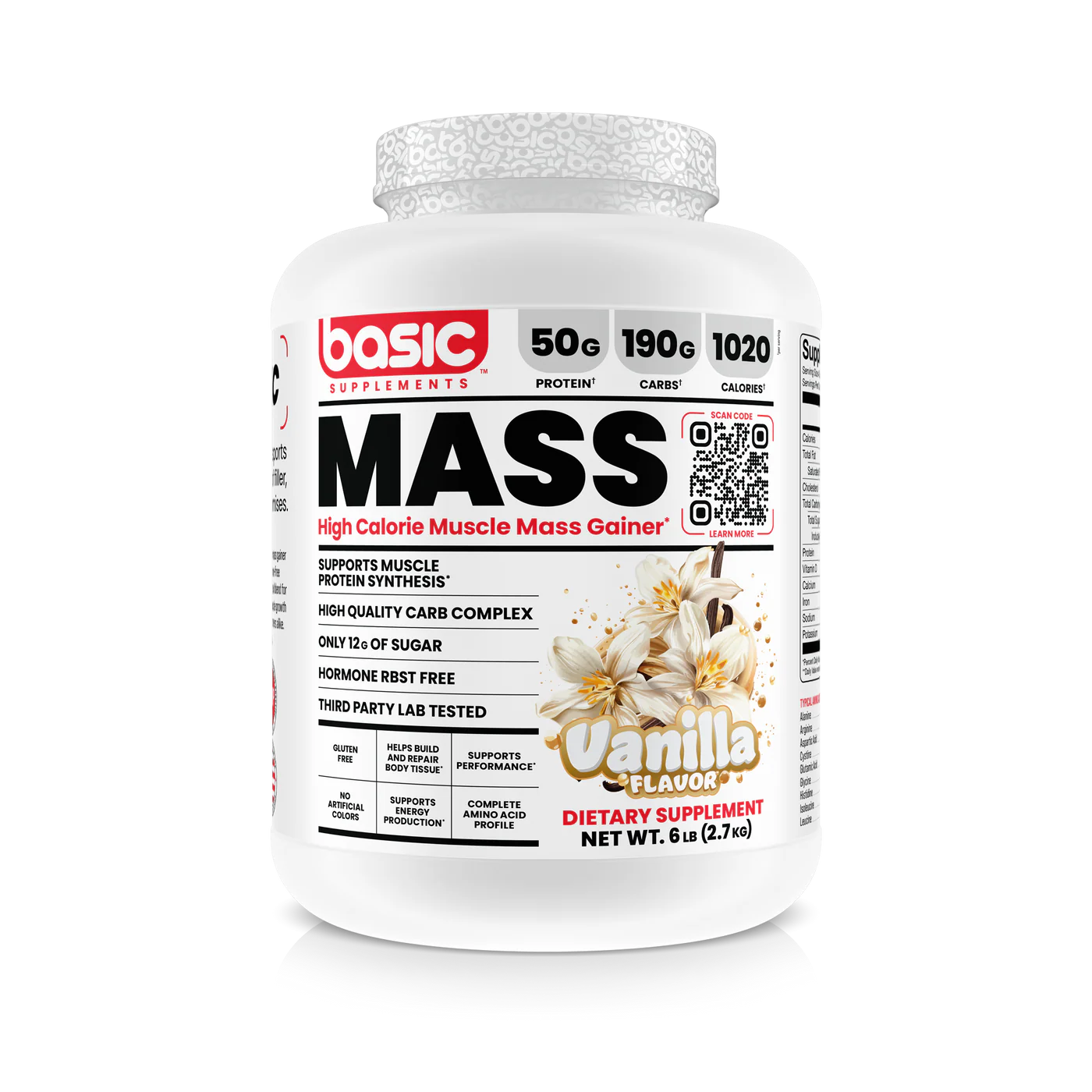 BASIC MASS 6 LBS VAINILLA