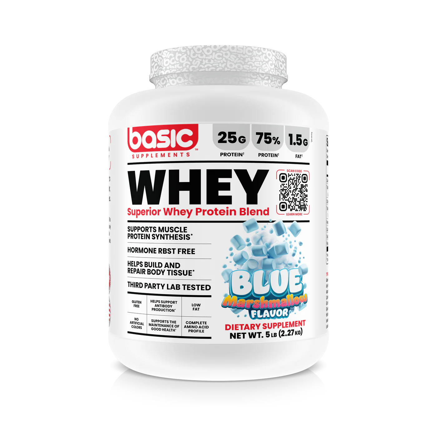 BASIC WHEY 5 LBS BLUE MARSHMALLOW