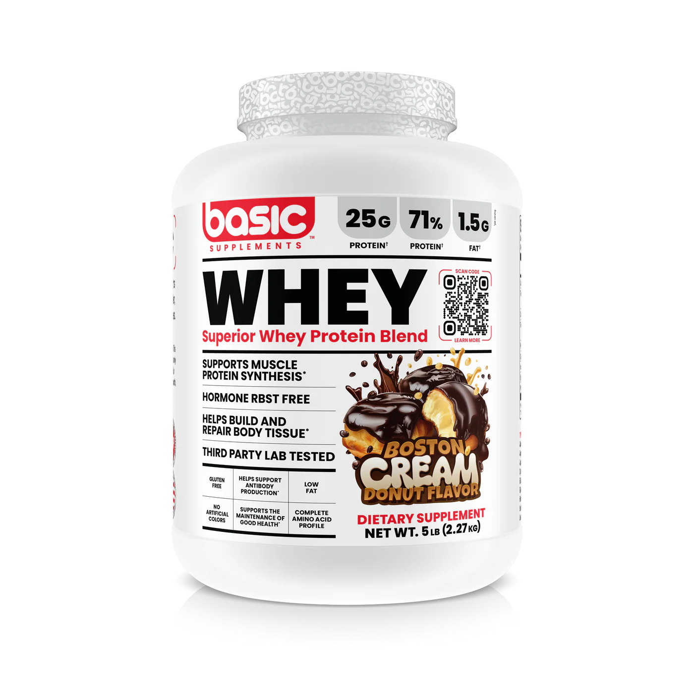 BASIC WHEY 5 LBS BOSTON CREAM DONUT