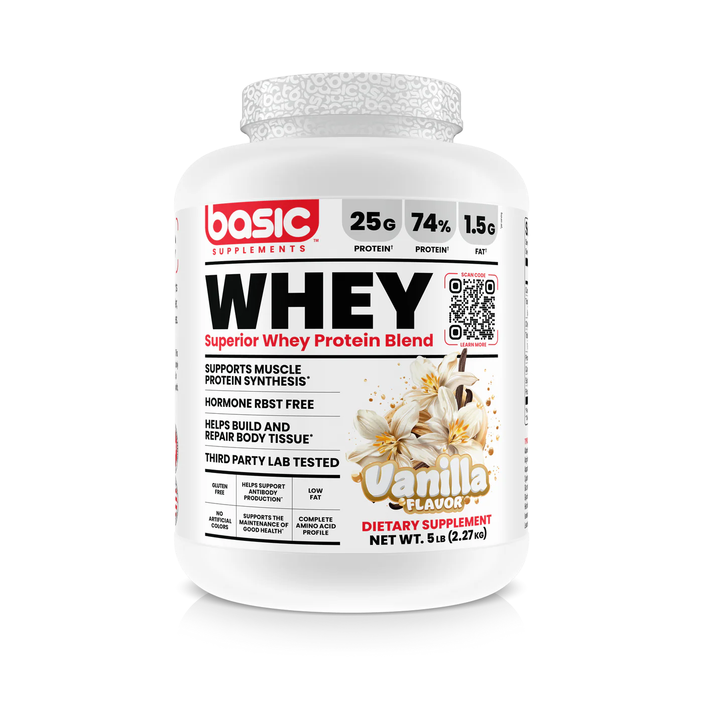 BASIC WHEY 5 LBS VAINILLA