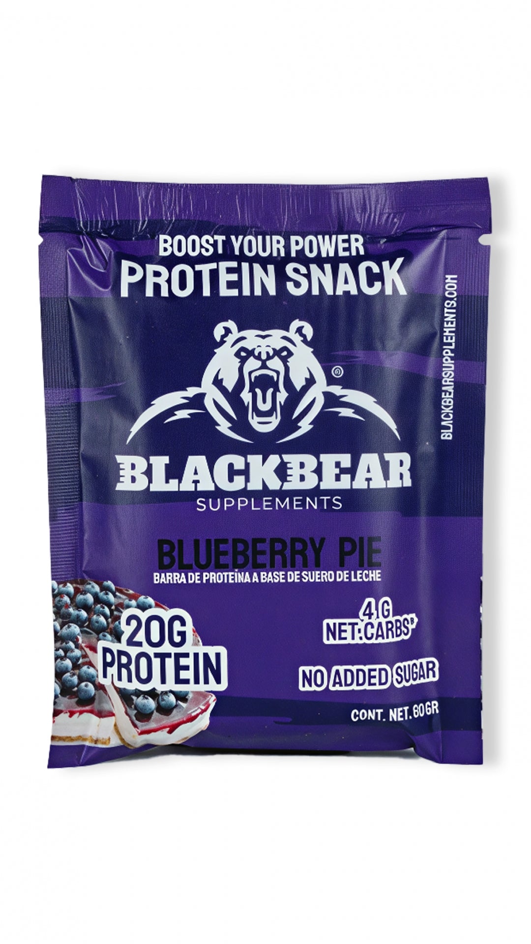 BLACKBEAR BARRA DE PROTEINA CAJA 10 PZ BLUEBERRY