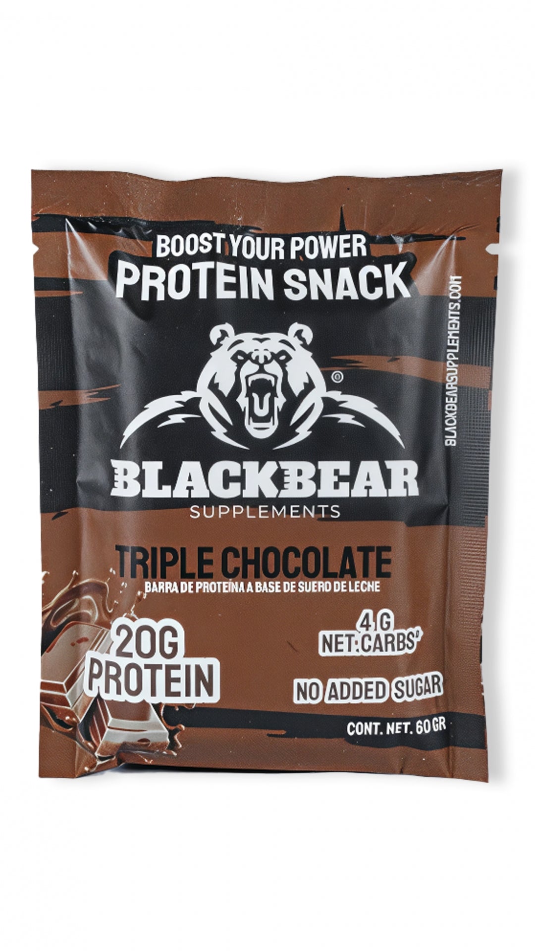 BLACKBEAR BARRA DE PROTEINA CAJA 10 PZ TRIPLE CHOCOLATE