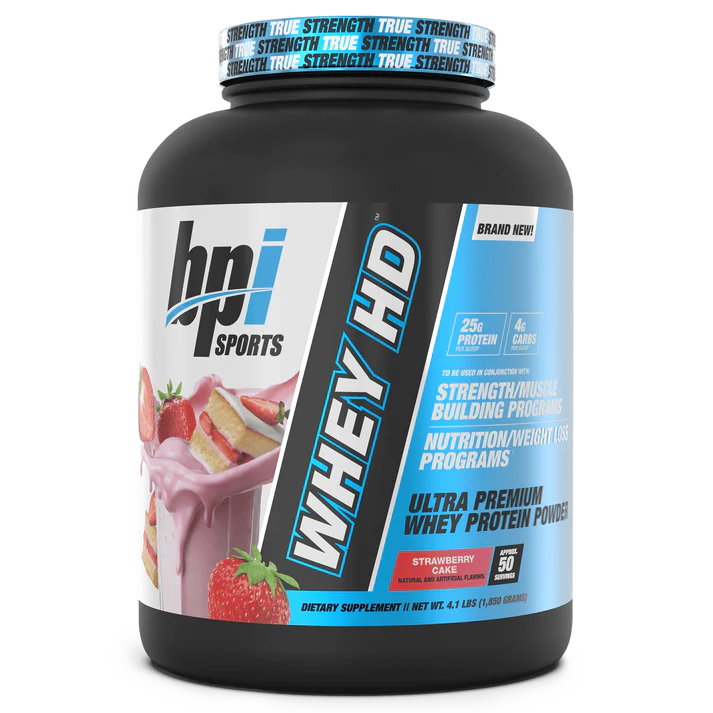 BPI WHEY-HD 4.1 LBS STRAWBERRY CAKE