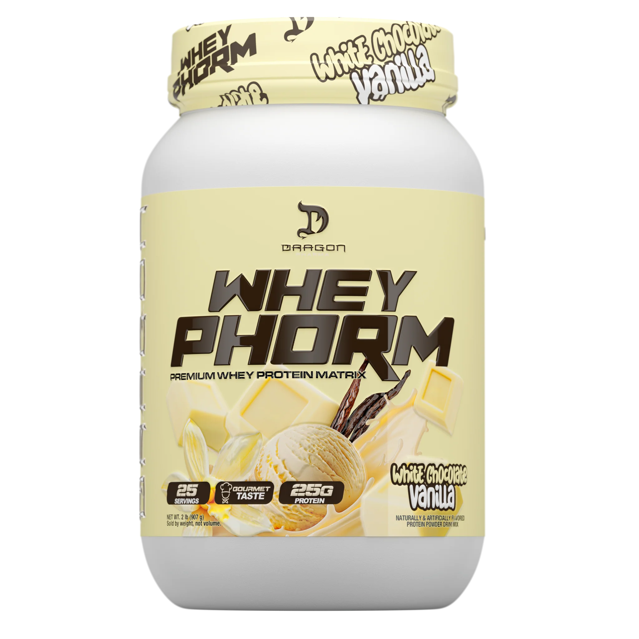 DRAGON WHEYPHORM 2 LBS WHITE CHOCOLATE VAINILLA ICE CREAM
