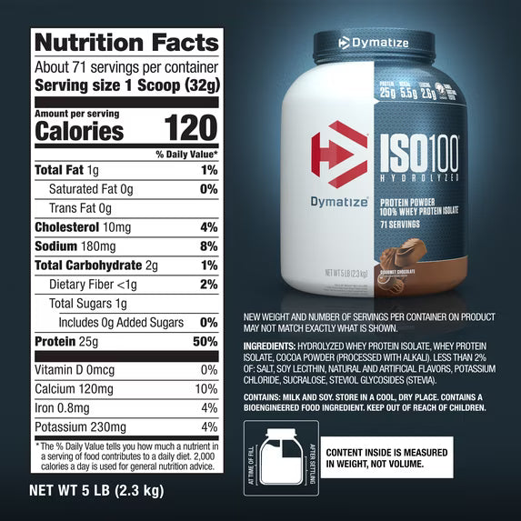 DYM ISO 100 5 lbs (2.3 Kg) Gourmet Chocolate
