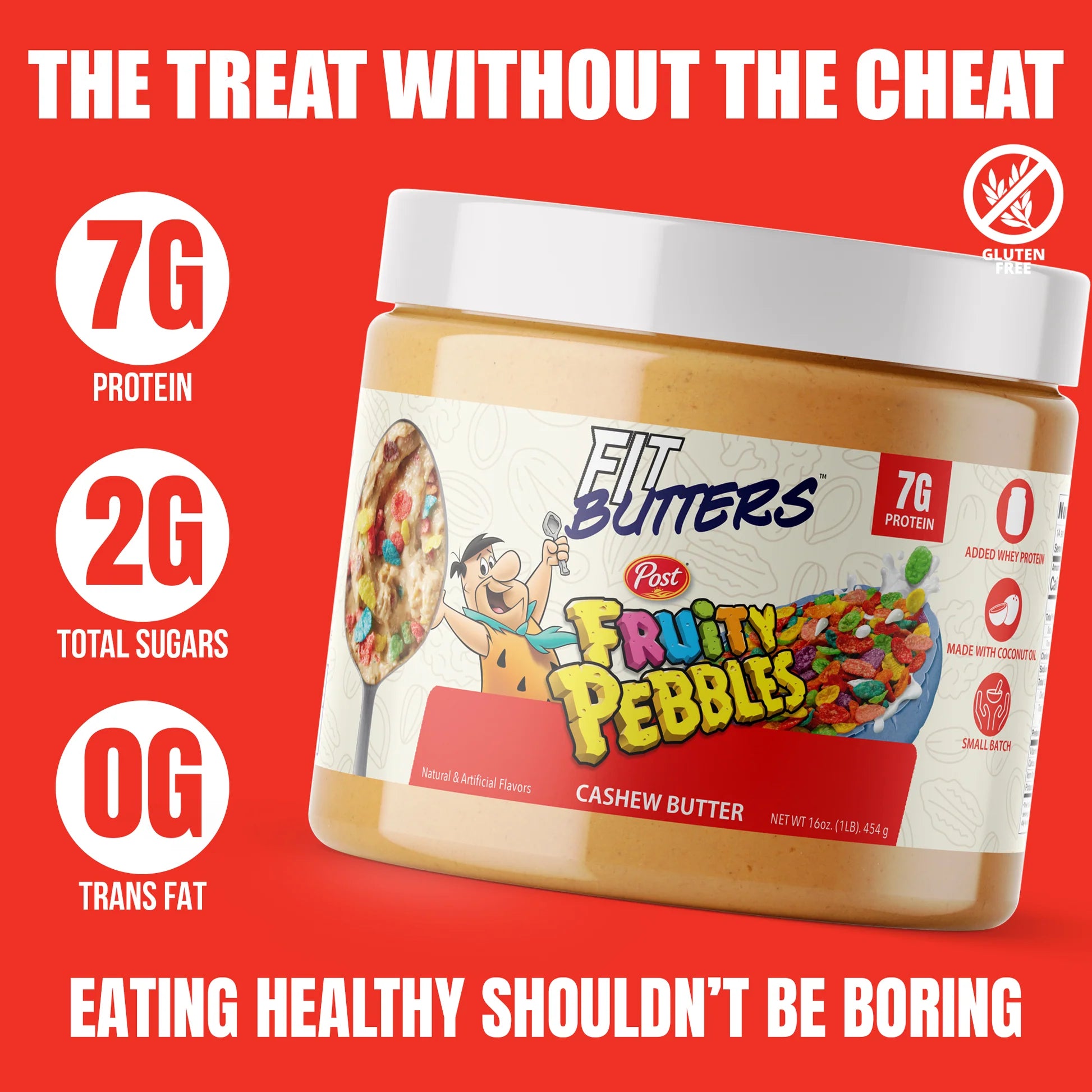 FIT BUTTERS FRUITY PEBBLES 454 GRS