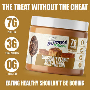 FIT BUTTERS NATURALS CHOCOLATE PEANUT BUTTER FUDGE 454