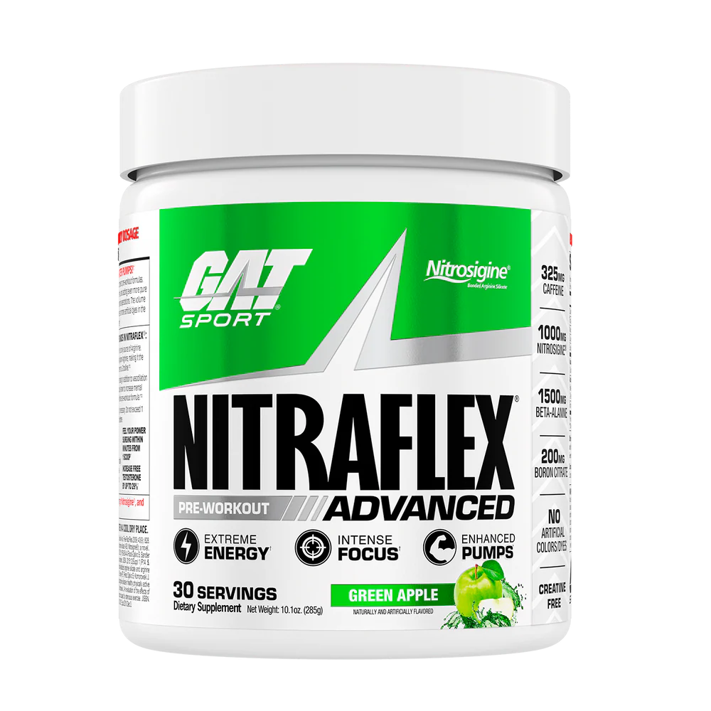 GA NITRAFLEX ADVANCED FORMULA 30 SERV GREEN APPLE