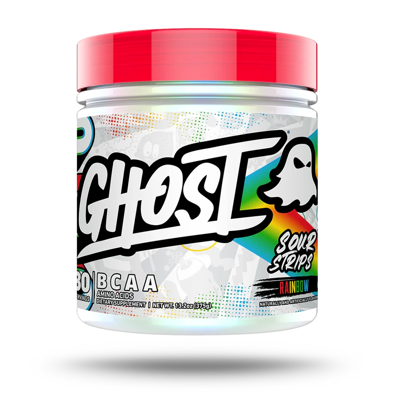 GHOST BCAA 30 SERV SOUR STRIPS RAINBOW