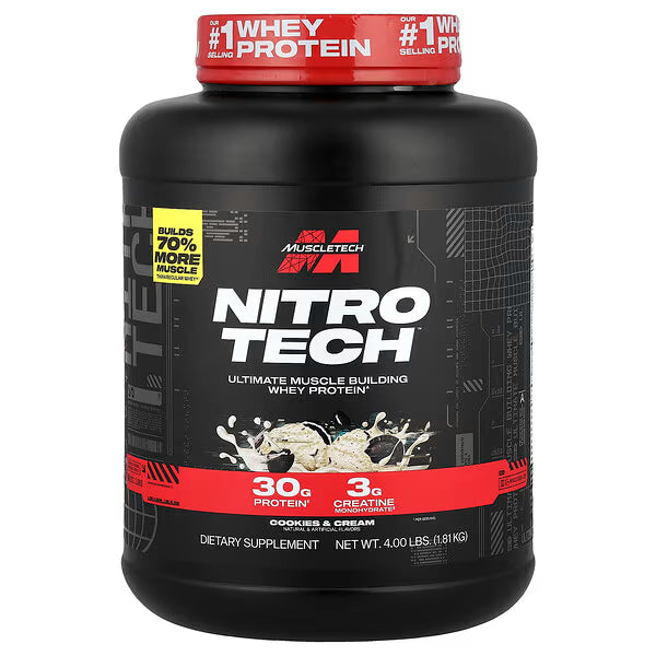 MT NITRO TECH WHEY PROTEIN 4 LBS COOKIES & CREAM