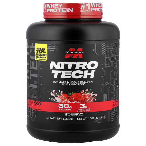 MT NITRO TECH WHEY PROTEIN 4 LBS STRAWBERRY
