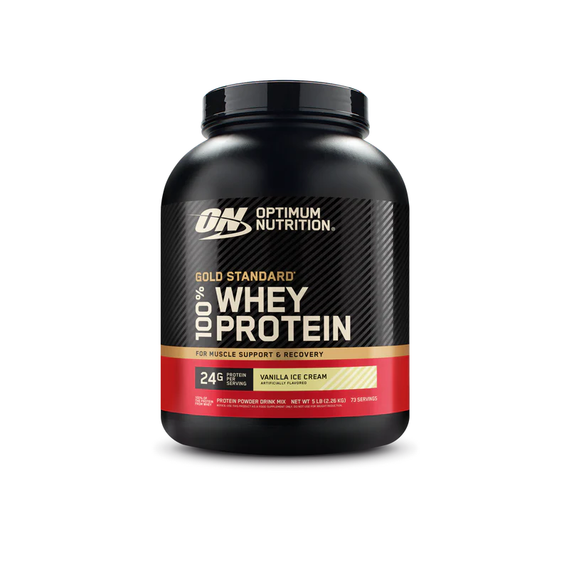 ON 100% WHEY GOLD STD 5 LBS VAINILLA ICE CREAM