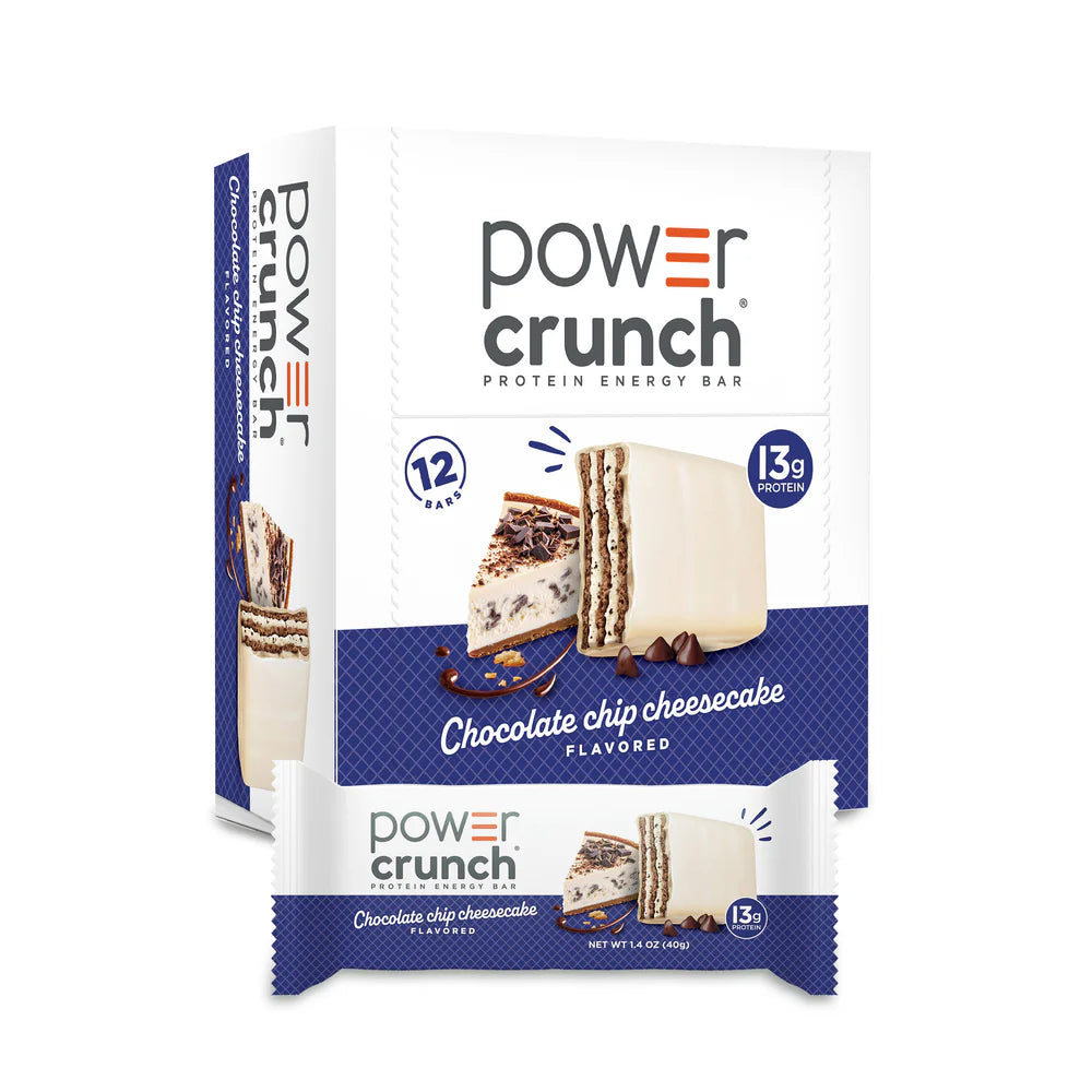 POWER CRUNCH 12 BAR CHOC CHIP CHEESECAKE