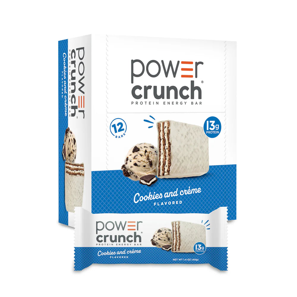 POWER CRUNCH 12 BAR COOKIES & CREAM