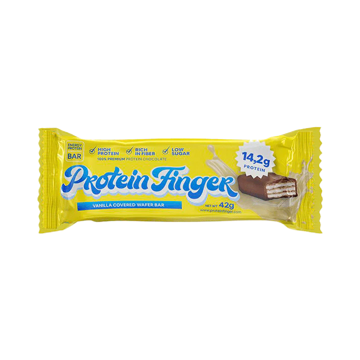 PROTEINFINGERS 12 PACK COVERED WAFER BAR VAINILLA