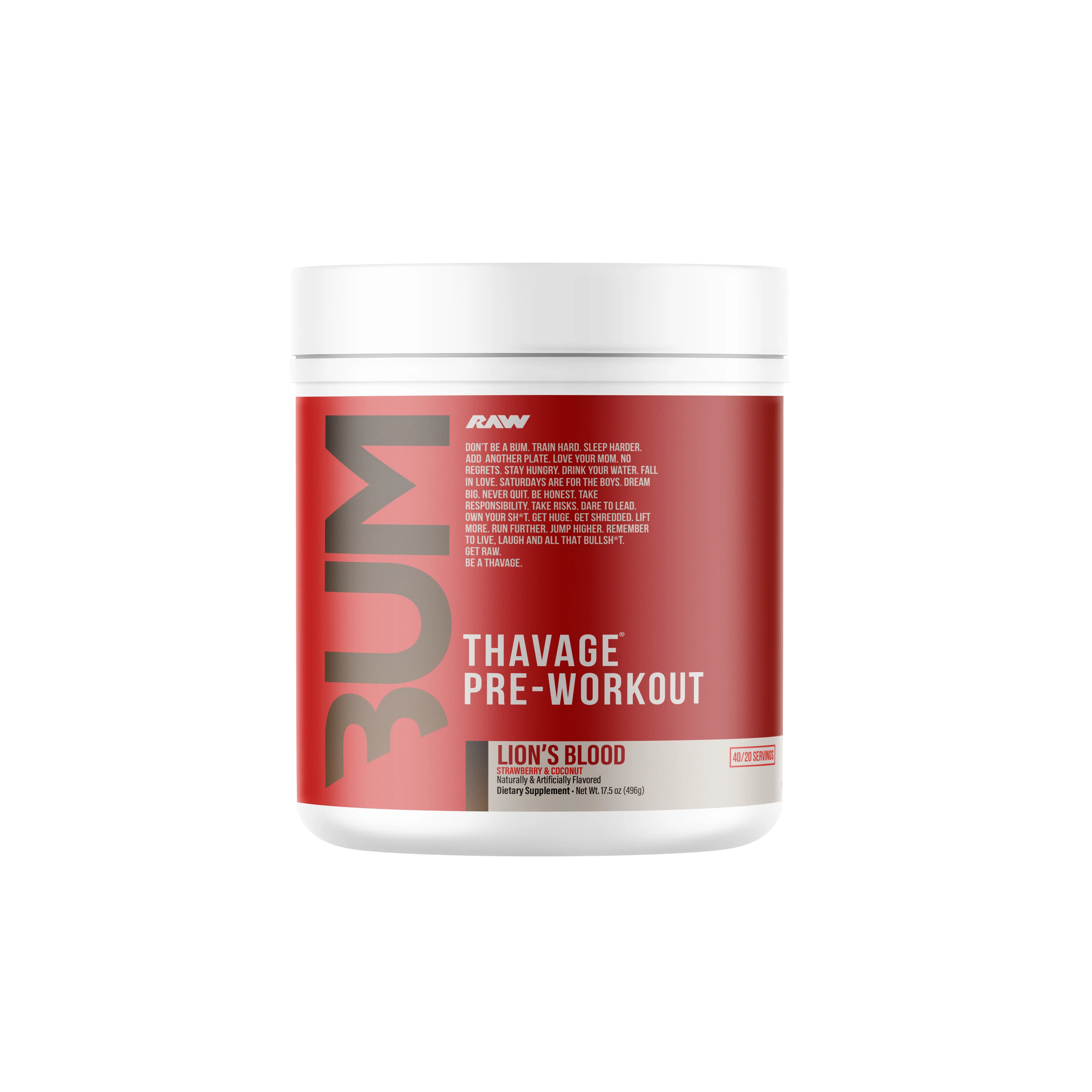 RAW CBUM THAVAGE PWO 40 SERV LIONS BLOOD