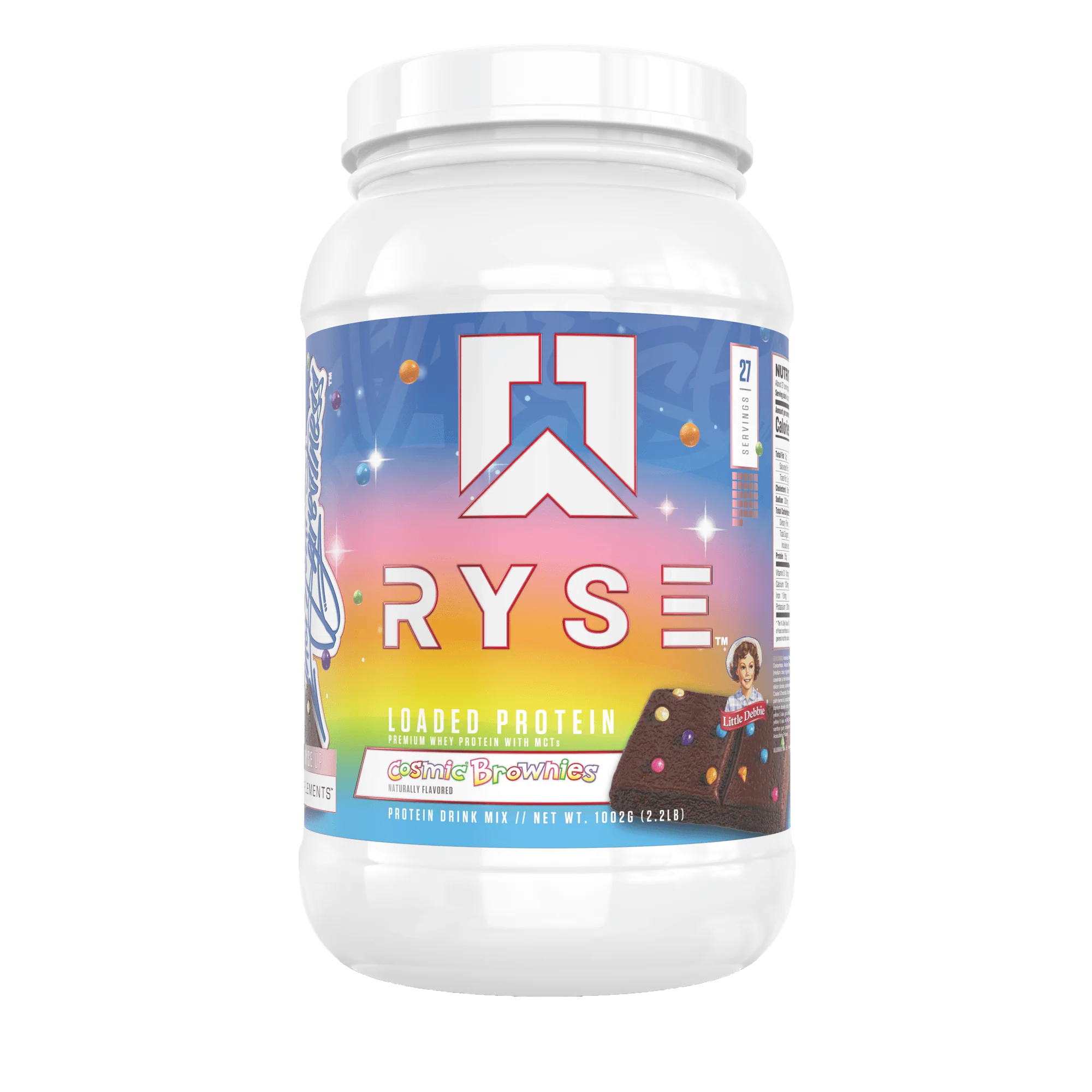 RYSE PROTEIN 2 LBS 27 SERV LITTLE DEBBIE COSMIC BROWNIES